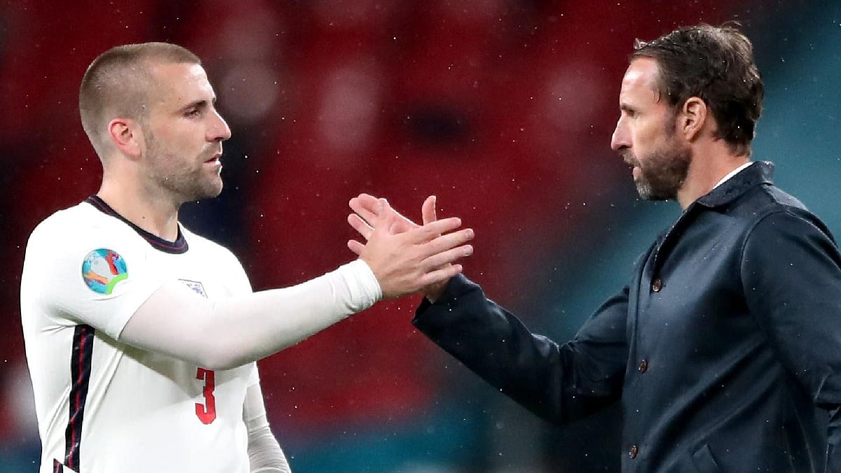  (Nick Potts/PA)
 : Luke Shaw and Gareth Southgate